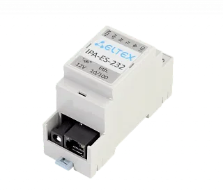 Конвертер RS232/Ethernet на DIN-рейку IPA-ES-232